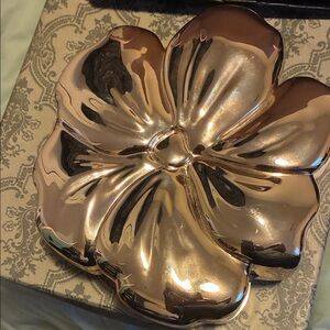 Gold Flower-Shaped Clutch